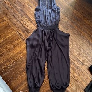 Coal bolt grey jumpsuit